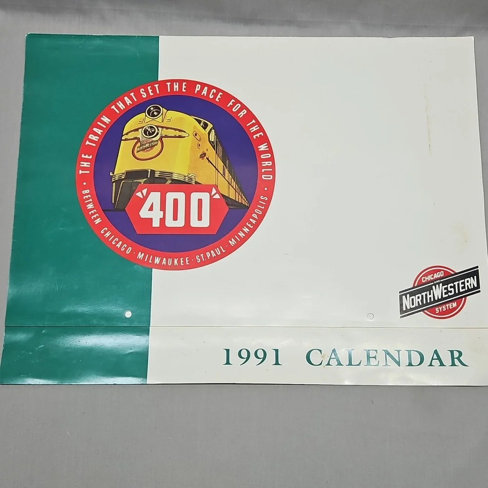 1991 Chicago And North Western System Railroad Calendar 